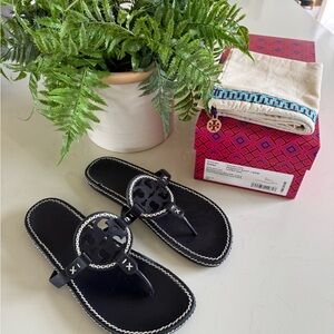 🌟 Tory Burch Whipstitch Miller Sandal ~ Size 10